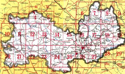 GPS карта республики мордовя для OZIExplorer